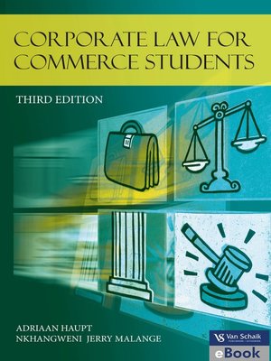 cover image of Corporate Law for Commerce Students